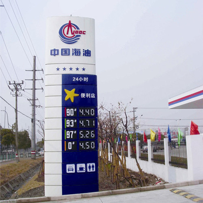 Reflective Oil Price Display Board Gas Price Signs Without Electricity